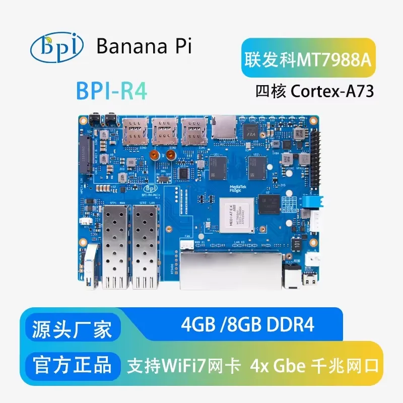 Banana Pi BPI-R4 WiFi 7 Router - đánh giá và giá Bananapi Bpi R4 Wifi 7