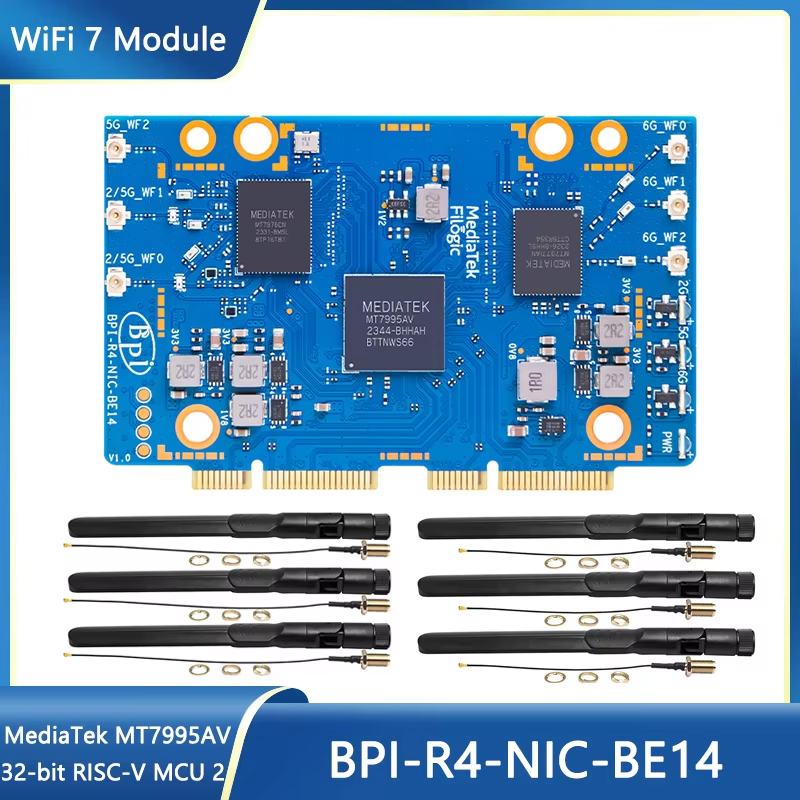 Banana Pi BPI-R4-NIC-BE14 WiFi - đánh giá và giá Bananapi Bpi R4 Wifi 7
