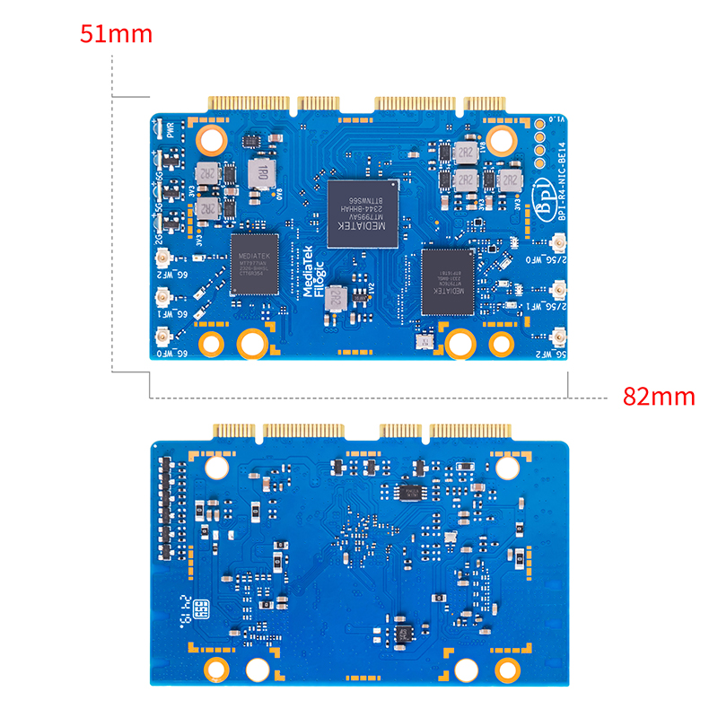 Banana Pi BPI-R4-NIC-BE14 WiFi - đánh giá và giá Bananapi Bpi R4 Wifi 7