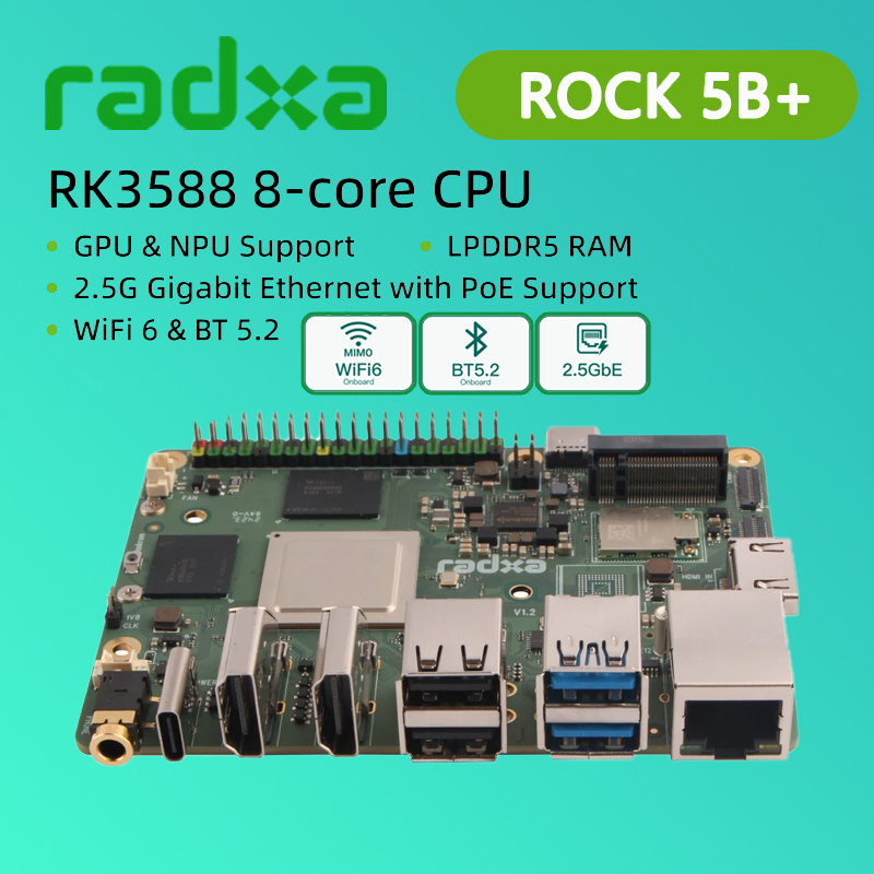 Radxa ROCK 5B+ Rockchip RK3588 - đánh giá và giá Radxa Rock 5B 16Gb