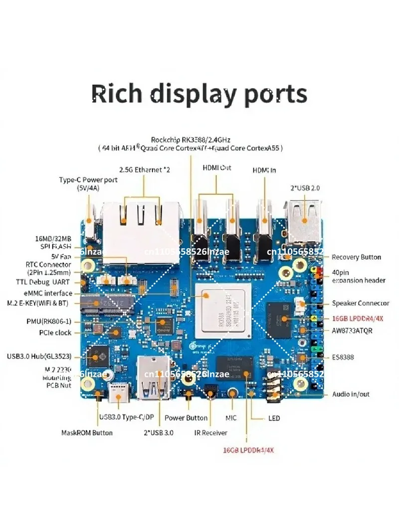 Orange Pi 5 plus Single Board  - đánh giá và giá Orange Pi 5 Plus 32Gb