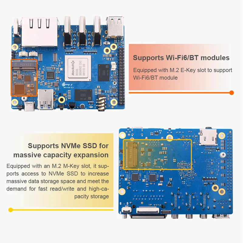 Orange Pi 5 Plus 4 8 16 GB RAM - đánh giá và giá Rk3588 Mini Pc Board