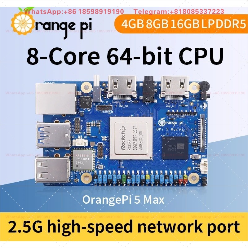 Orange Pi 5 Max 8GB / 16GB RAM - đánh giá và giá Orange Pi 5 Max Rk3588