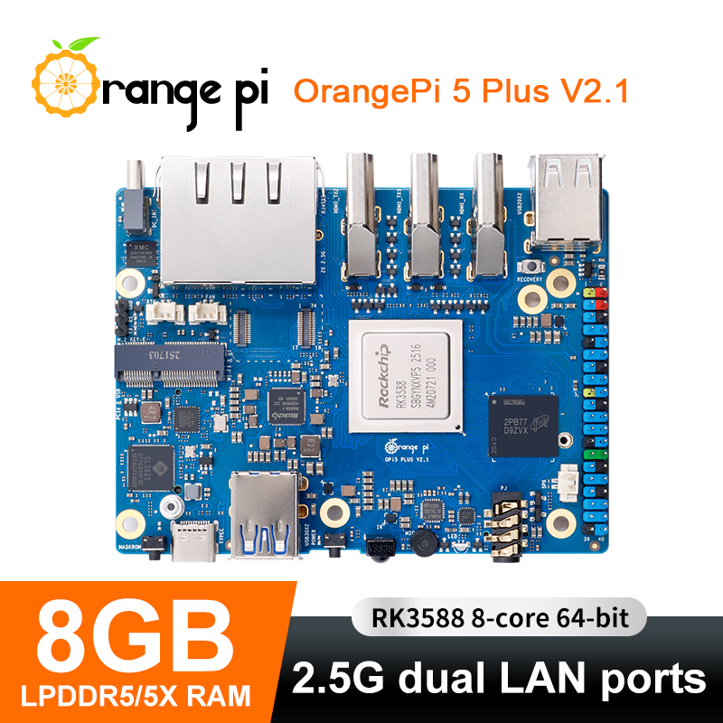 Orange Pi 5 Plus 8GB V2.1 Sing - đánh giá và giá Orange Pi 5 Plus 32Gb